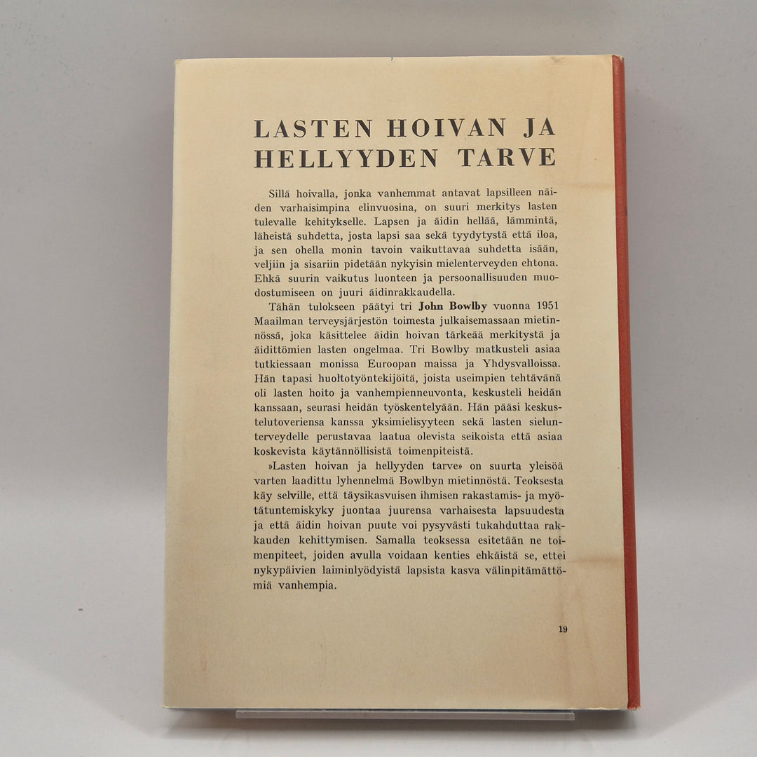 Retro psykologibok av John Bowlby WSOY
