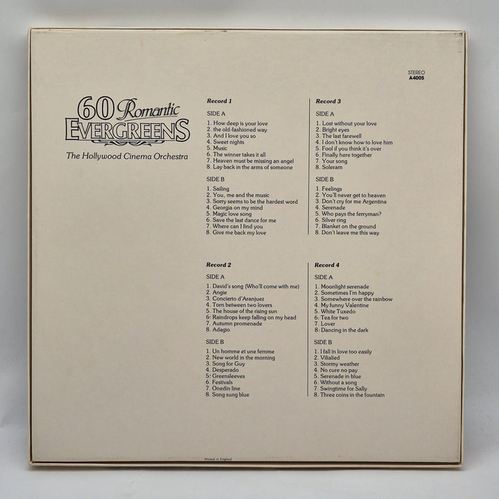 Retro 4 LP Box med Romantiska Klassisker