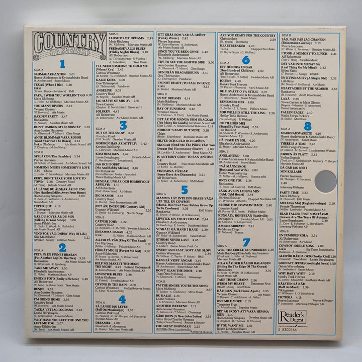 Readers Digest Retro Vinylsamling med Svensk Country