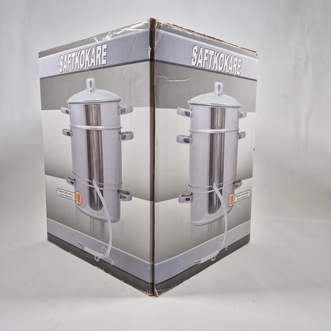 Elegant saftkokare i rostfritt stål 8L