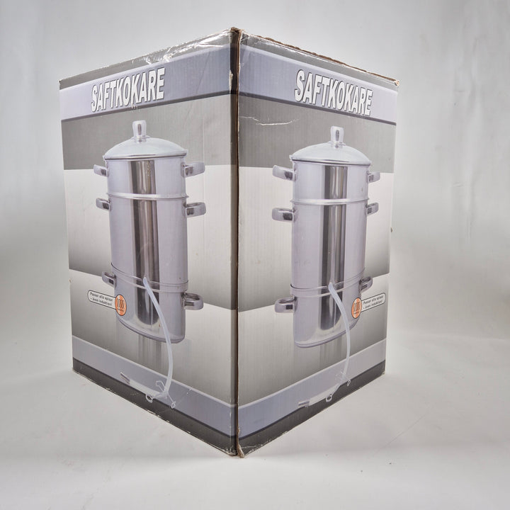 Elegant saftkokare i rostfritt stål 8L