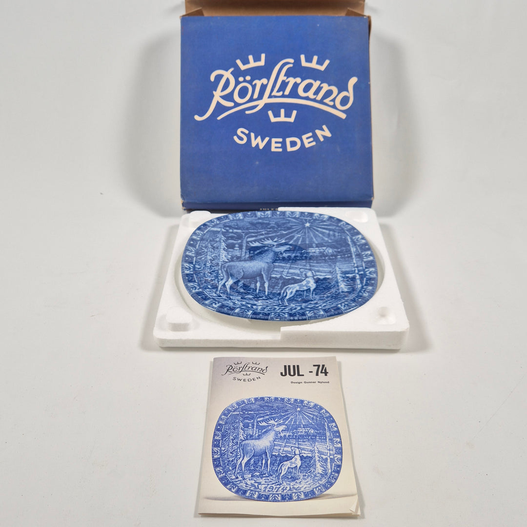 Rörstrand Retro Juldekorationstallrik med Vintermotiv