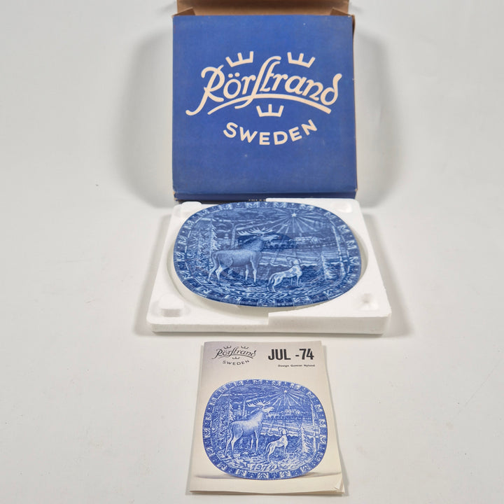 Rörstrand Retro Juldekorationstallrik med Vintermotiv