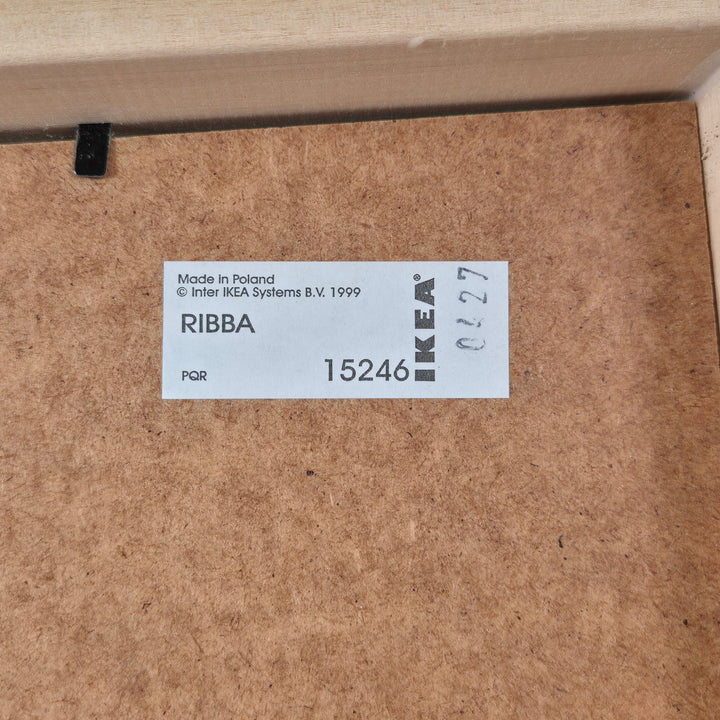 Abstrakt Blå Tavla i IKEA Ribba-ram