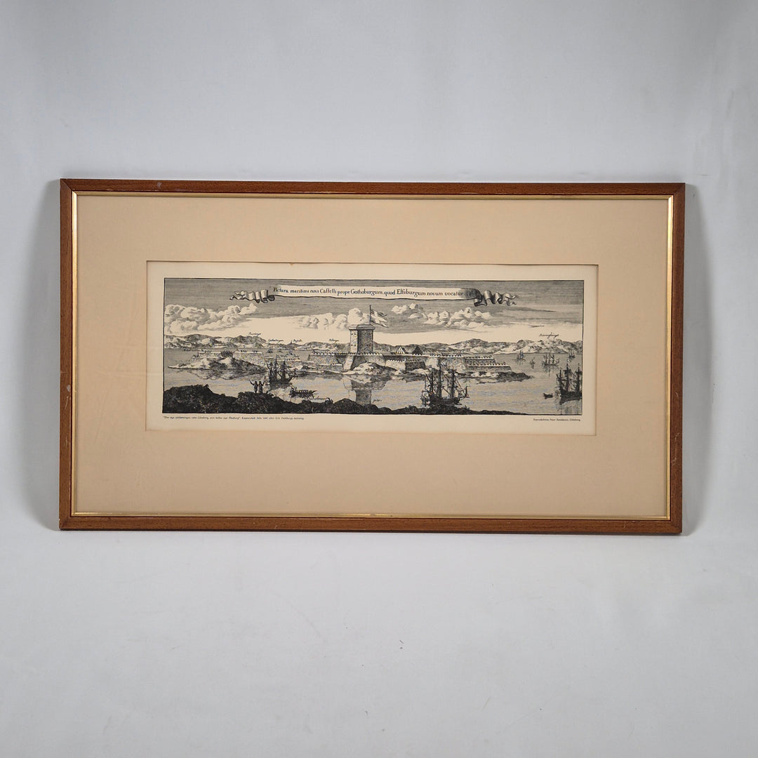 Retro gravyr av Göteborg från Marilinds