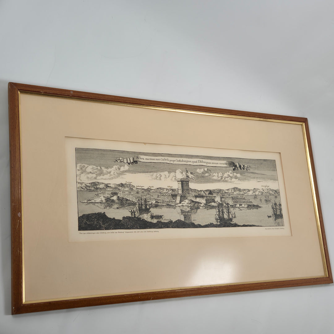 Retro gravyr av Göteborg från Marilinds