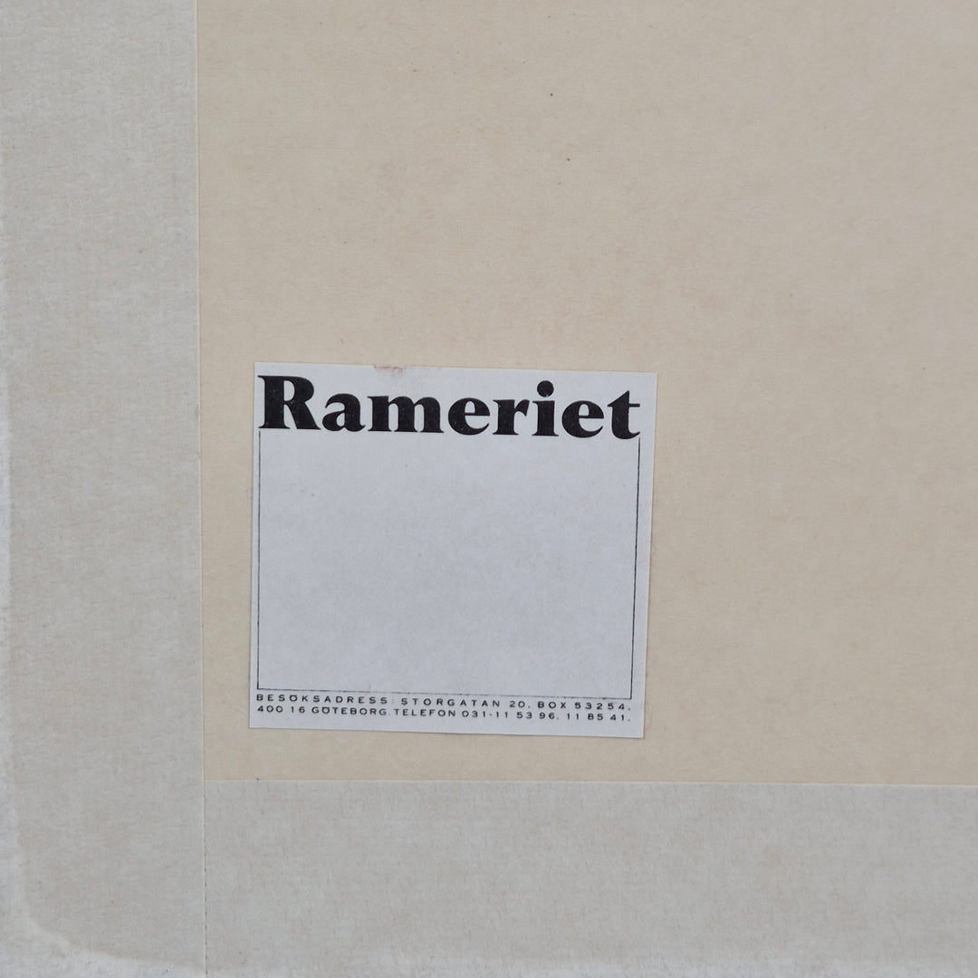 Retro Inramad Konsttryck av Rameriet