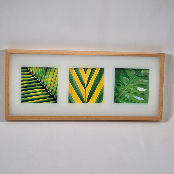 IKEA JÄMNHULT Triptych Tavla med Gröna Bladmotiv