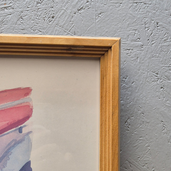 Café Provence akvarellmålning av Paul Simmons