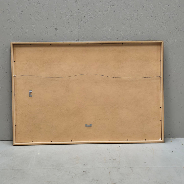 Retro Iris Blommor Tavla i Elegant Svart Ram