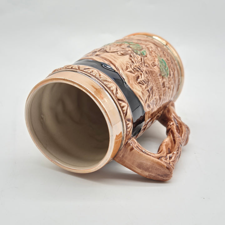 Retro ölsejdel i keramik med motiv