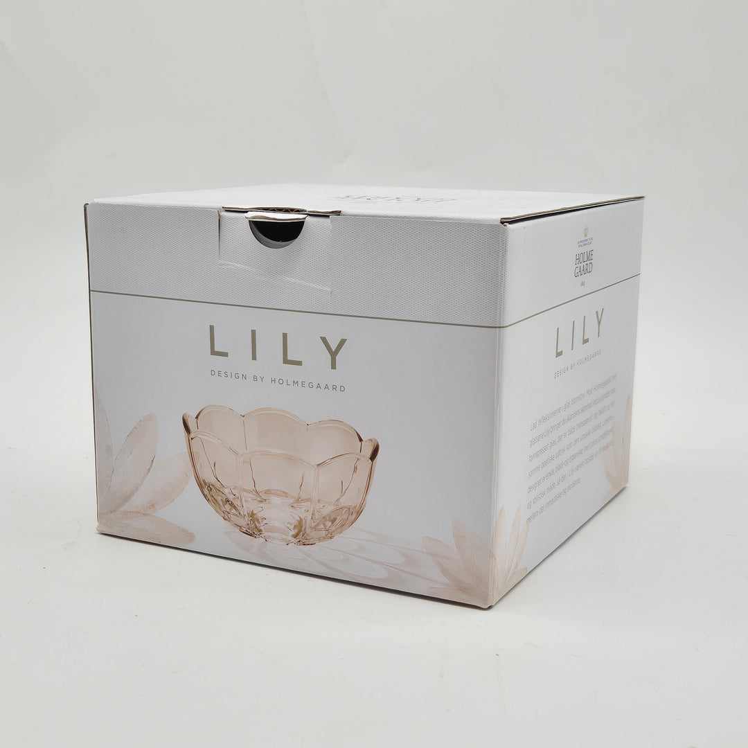 Elegant skål Lily glas Holmegaard ny