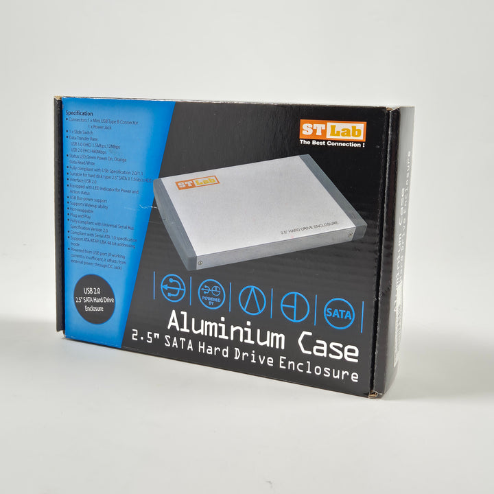 STLab 2.5" Aluminium Hårddiskkapsling Oanvänd
