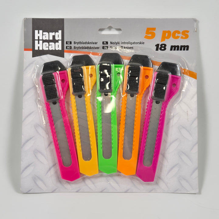 Färgglada brytbladsknivar från Hard Head