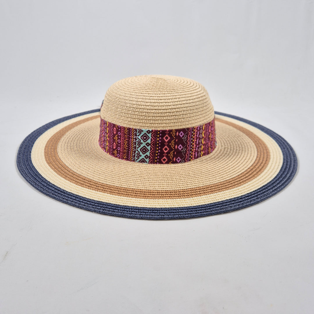 Färgstark stråhatt för soliga sommardagar