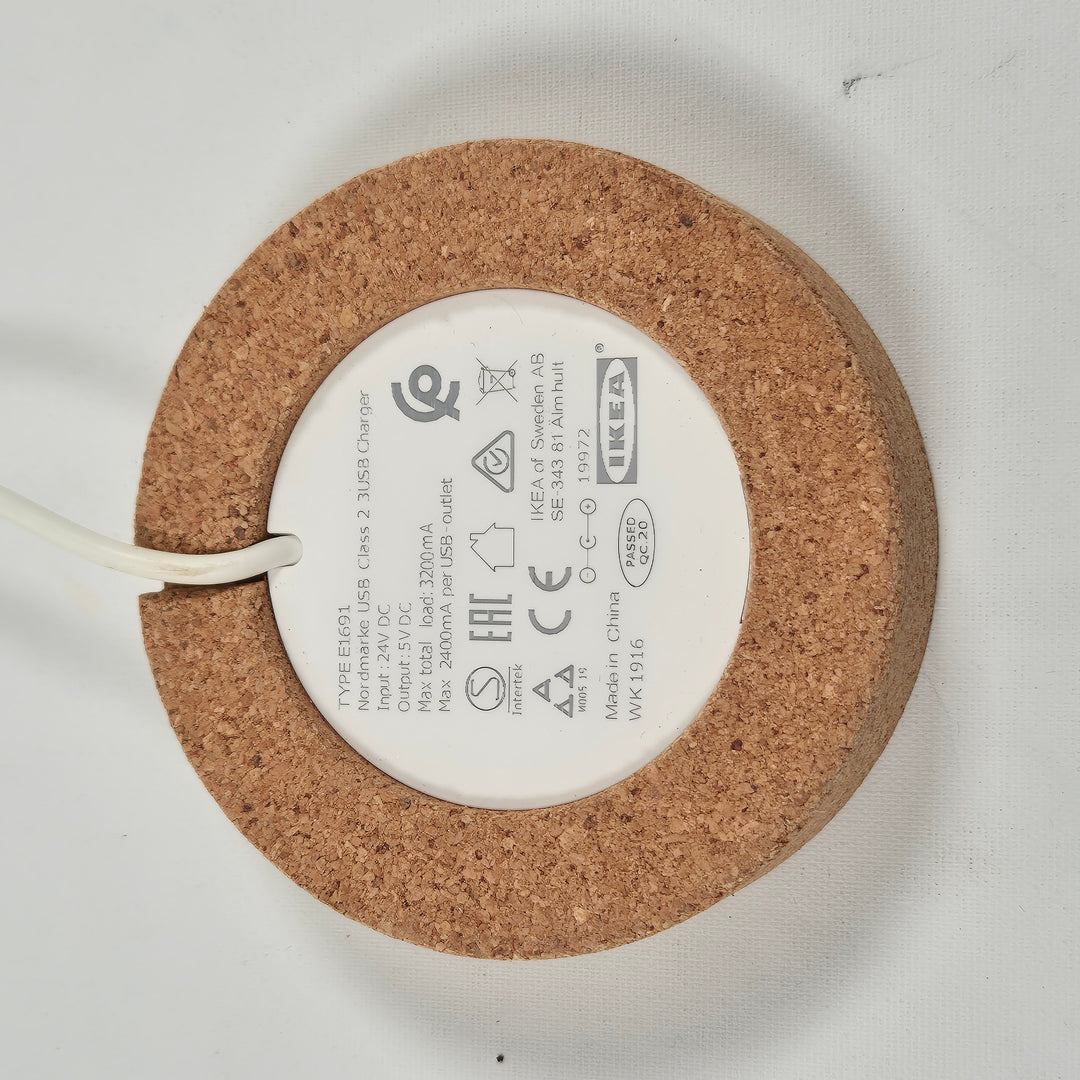 Miljövänlig USB-laddare i kork från IKEA