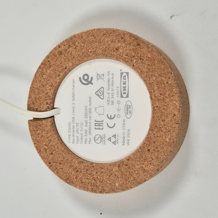 Miljövänlig USB-laddare i kork från IKEA