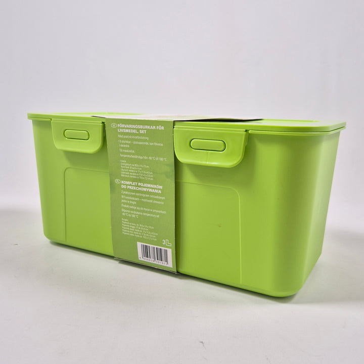 Färgglada förvaringslådor i plast, ny