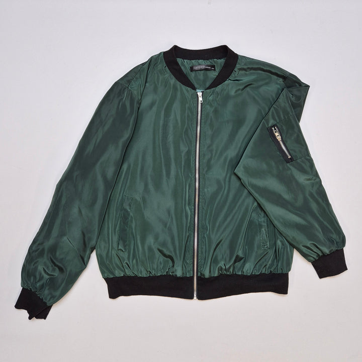 Grön bomberjacka, XXL, Zanzea Collection