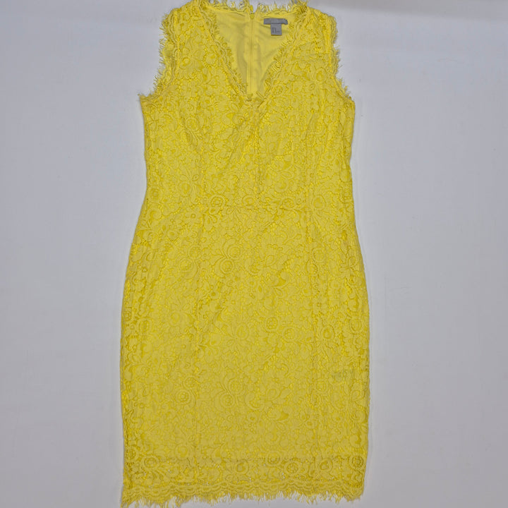 Gul spetsklänning H&M EUR M