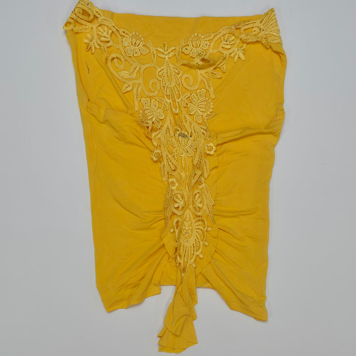 Guldfärgad Spetstop AlyBe Elegant Dam