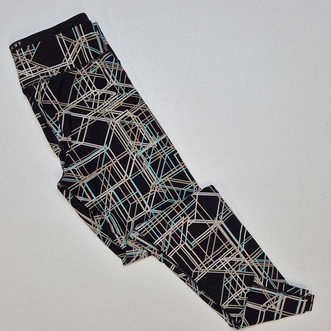 DKNY Sportleggings Geometriskt Mönster, M, Begagnade