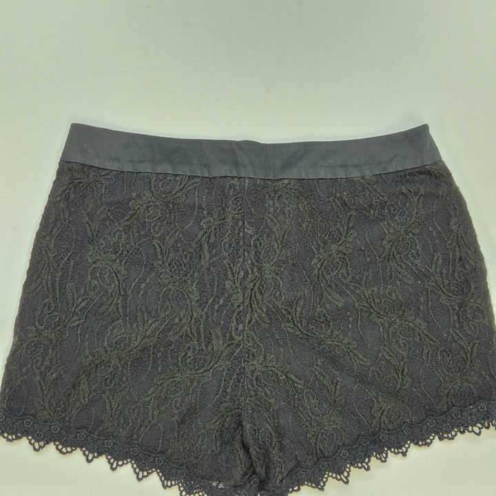 Retro Mörkgrå Spetsshorts Nästan Nyskick