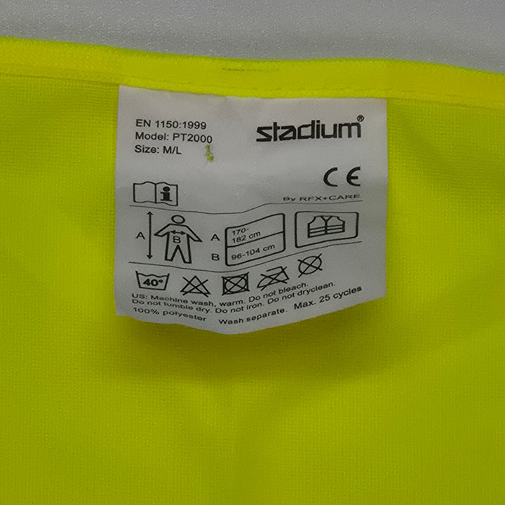 Reflexväst från Stadium i neongul polyester