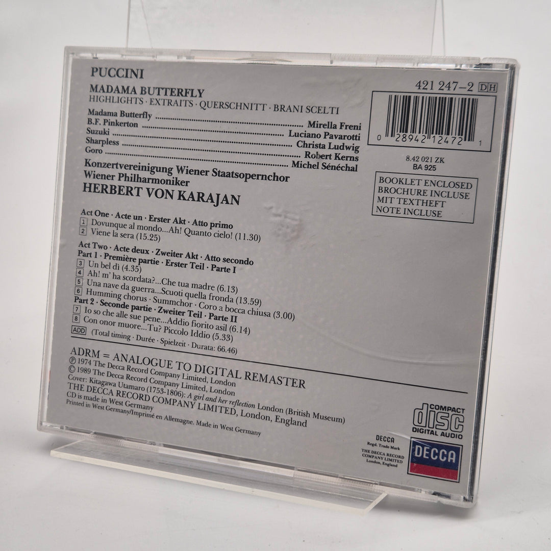 CD Madama Butterfly Puccini Decca Klassiker