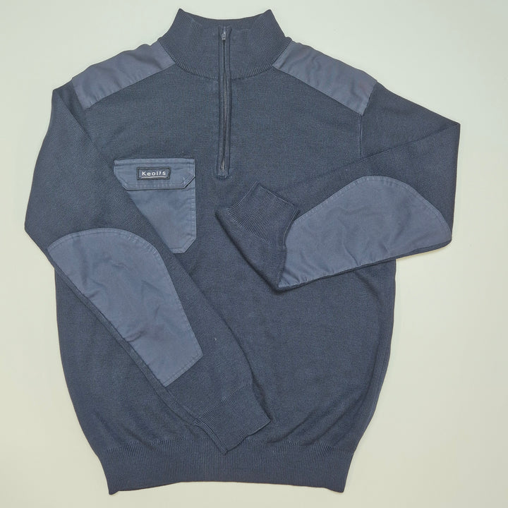 Keolys Herr Halvzip Tröja i Synfiber Storlek L