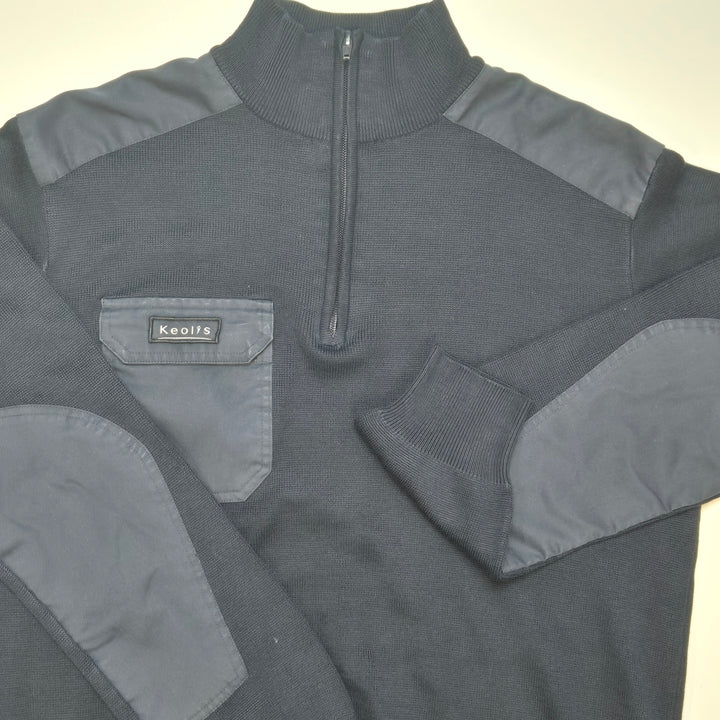 Keolys Herr Halvzip Tröja i Synfiber Storlek L