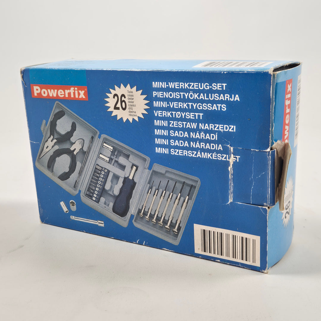 Kompakt Mini-verktygsset Powerfix 26 delar