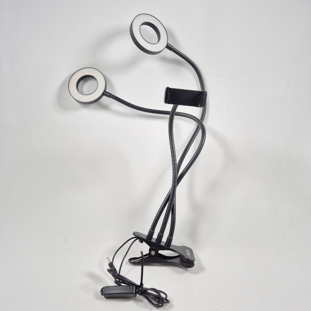 Dacota Platinum LED Dubbelringljus med Mobilhållare