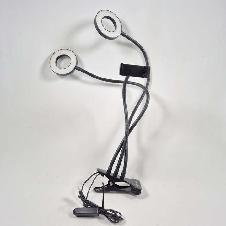 Dacota Platinum LED Dubbelringljus med Mobilhållare