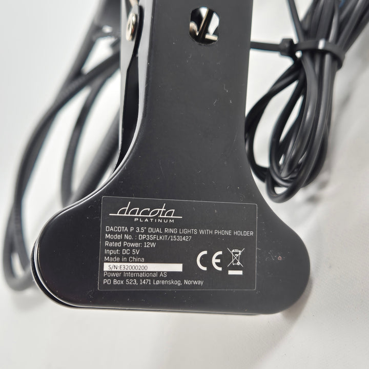 Dacota Platinum LED Dubbelringljus med Mobilhållare