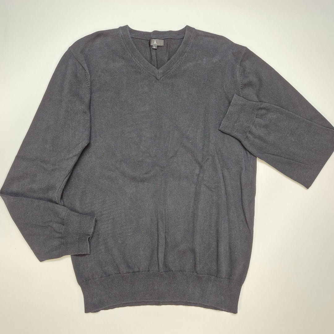 Grå V-ringad herrtröja i mycket gott skick