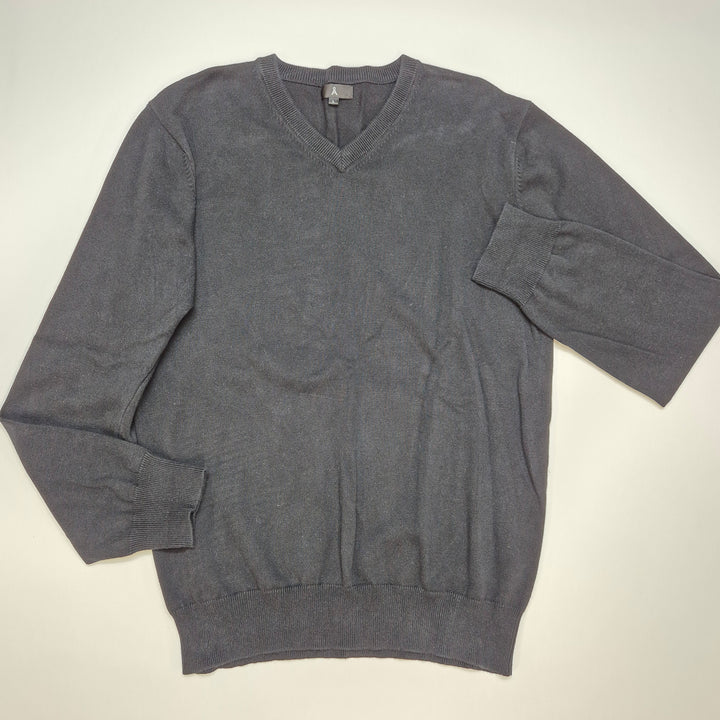 Grå V-ringad herrtröja i mycket gott skick