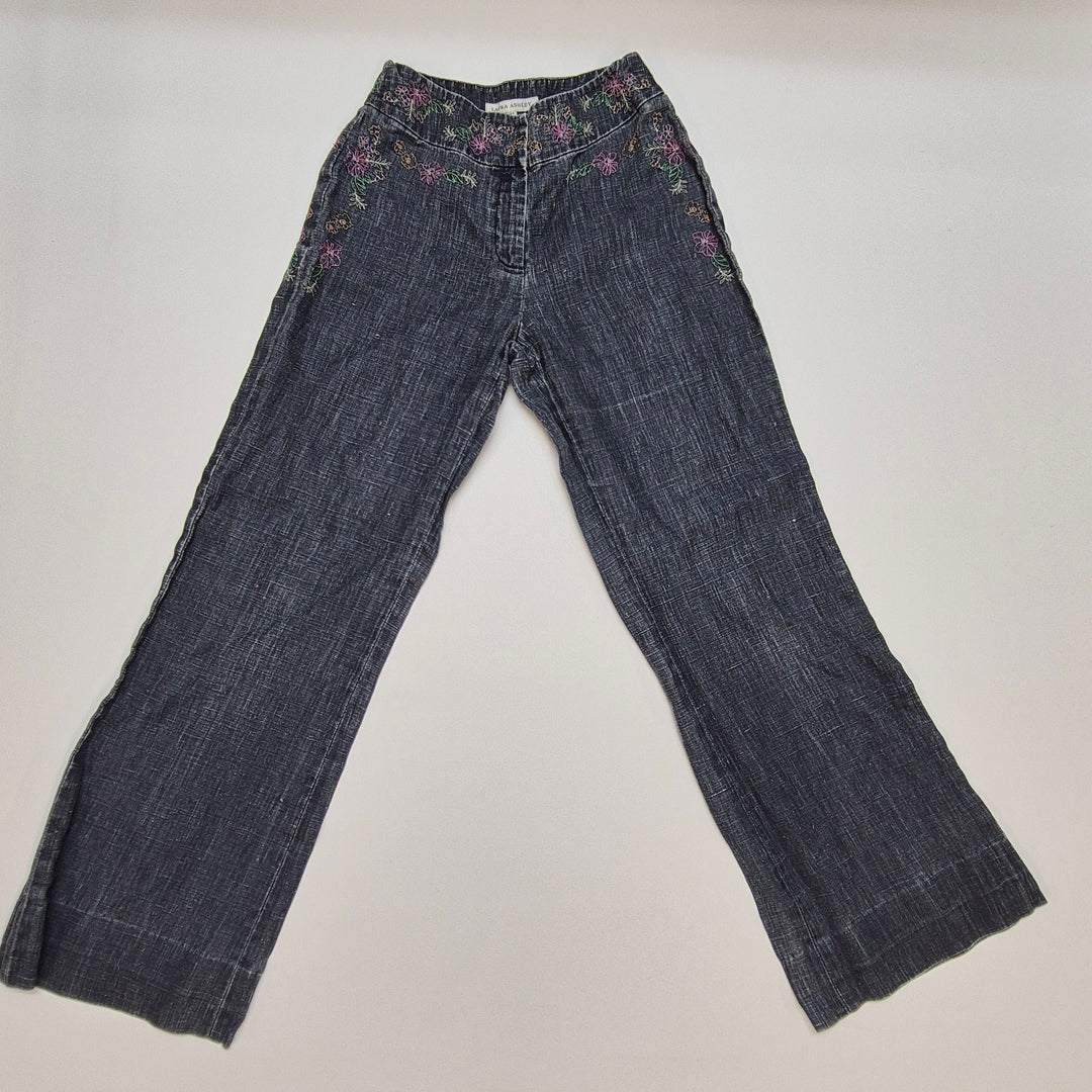 Laura Ashley Jeansset – Lång Jeansjacka + Byxor (EU 36)