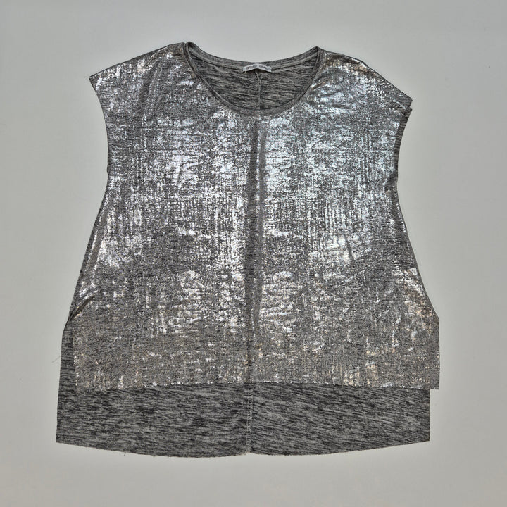 Glamorös Silverfärgad Top från Zara Damkläder