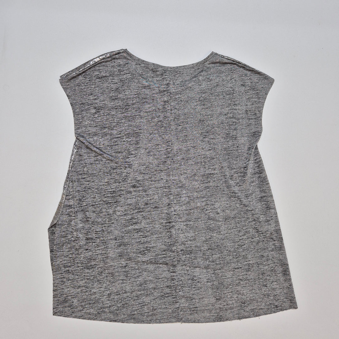 Glamorös Silverfärgad Top från Zara Damkläder