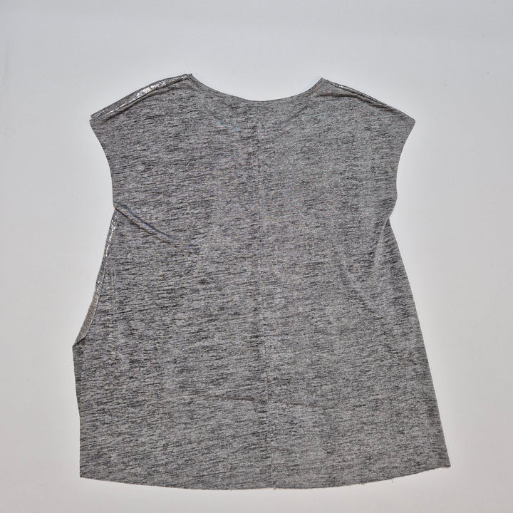 Glamorös Silverfärgad Top från Zara Damkläder