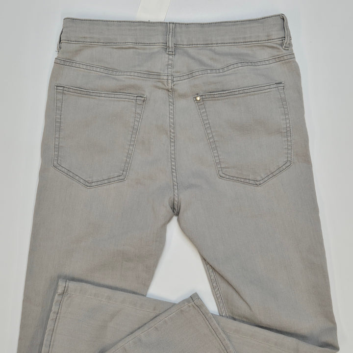 Ljusgrå skinny jeans H&M justerbar midja