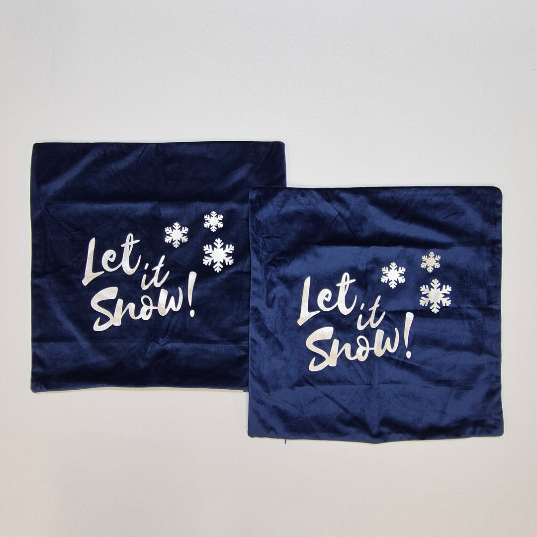 Juldukar "Let it Snow" med Snöflingor