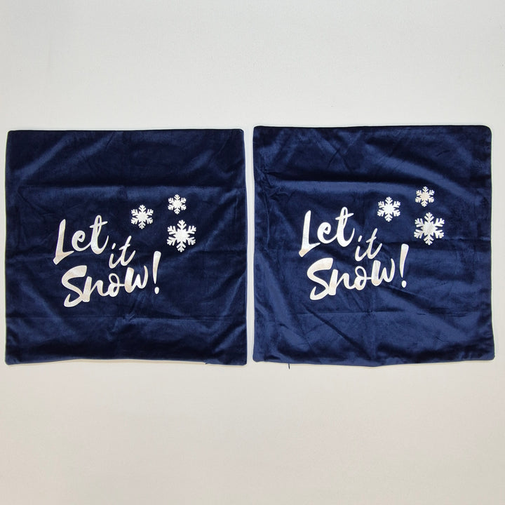 Juldukar "Let it Snow" med Snöflingor