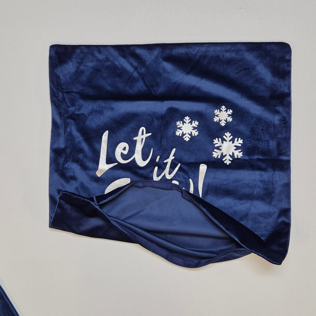 Juldukar "Let it Snow" med Snöflingor