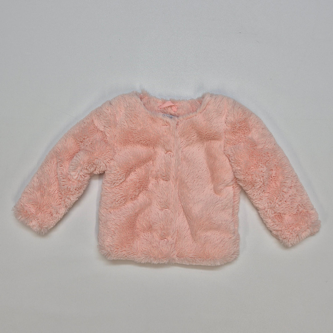 Rosa barnjacka i syntetpäls från Dirkje