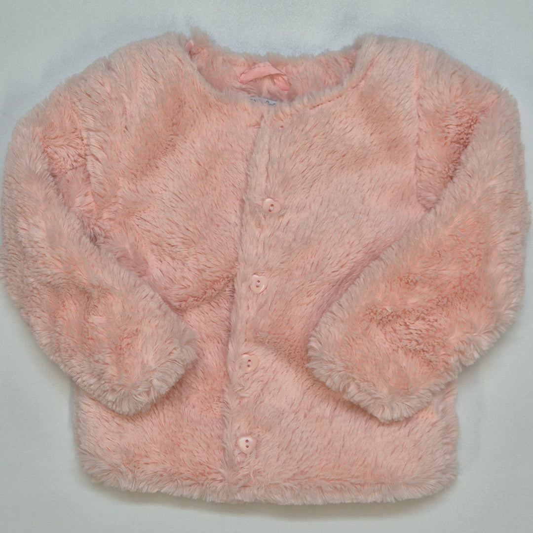 Rosa barnjacka i syntetpäls från Dirkje