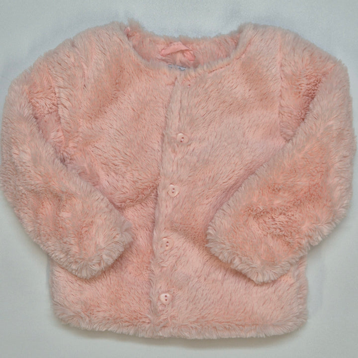 Rosa barnjacka i syntetpäls från Dirkje