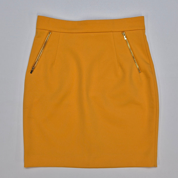 Senapsgul modern kjol från H&M