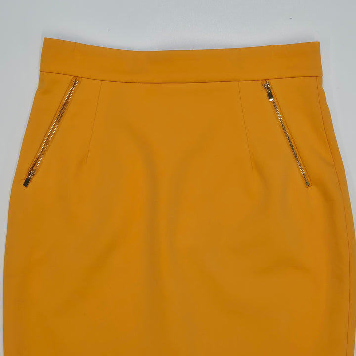 Senapsgul modern kjol från H&M